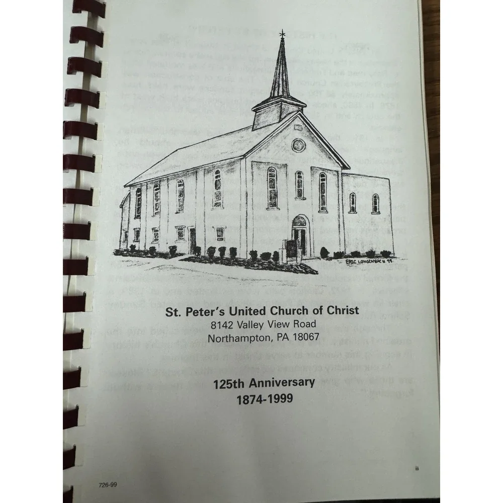 St Peter's Country Kitchen, St Peter's UCC Church Northampton, Pa. Cookbook 1999